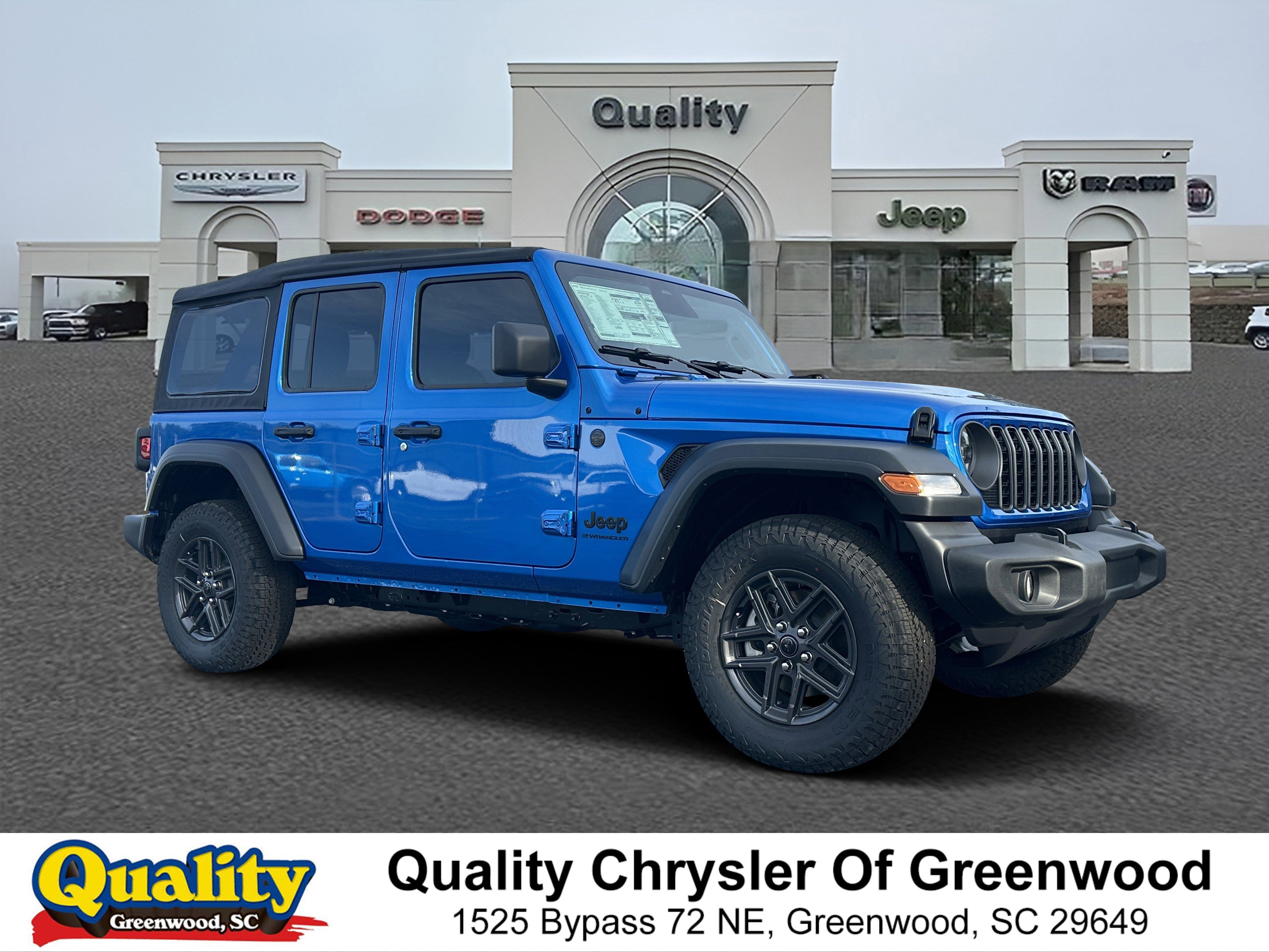 New 2026 Hydro Blue Pearl-Coat Exterior Paint Jeep Sport S image 1