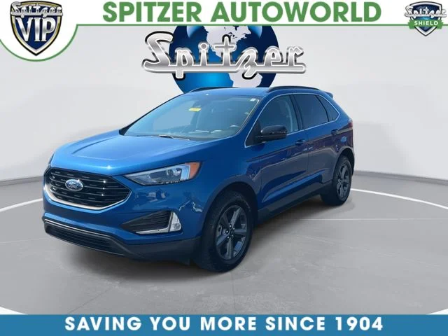 Certified Used 2022 Atlas Blue Metallic Ford SEL image 4