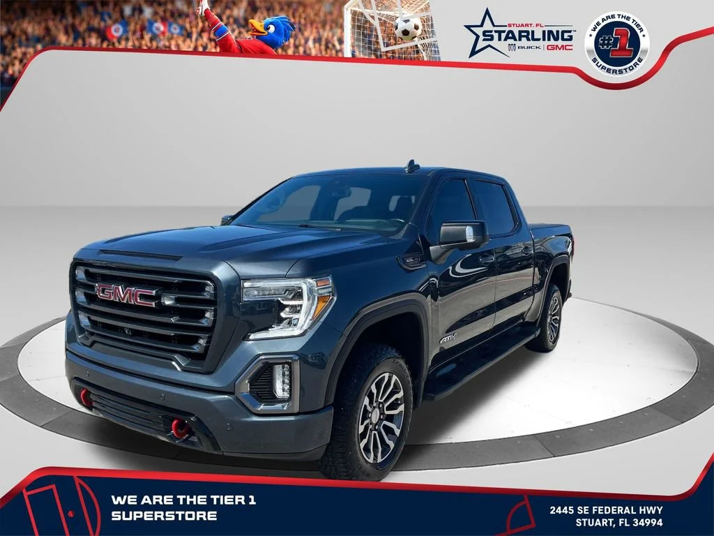 Used 2021 DARK SKY METALLIC GMC AT4 image 1