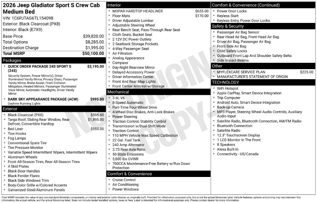 2026 Jeep Gladiator Sport S - Photo 7