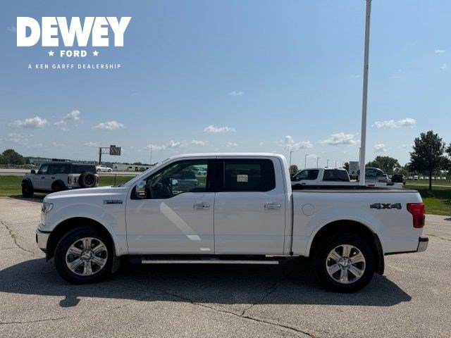Used 2019 White Platinum Clearcoat Metallic Ford LARIAT image 3