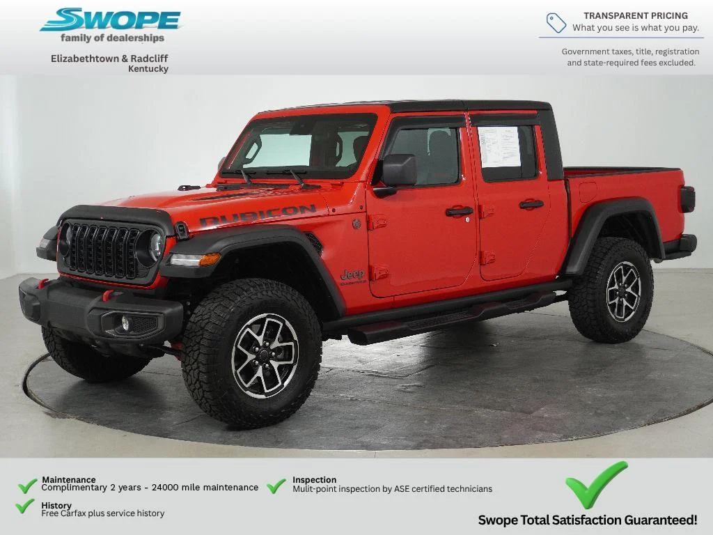 Used 2025 Firecracker Red Clearcoat Jeep Rubicon image 7