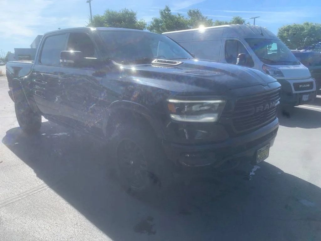 Used 2019 Diamond Black Crystal Pearlcoat Ram Laramie image 5