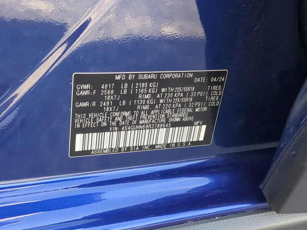 Certified Used 2024 Blue Subaru Limited image 34