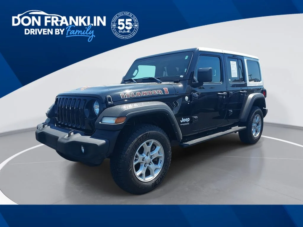 Used 2021 Black Jeep Unlimited Islander image 1
