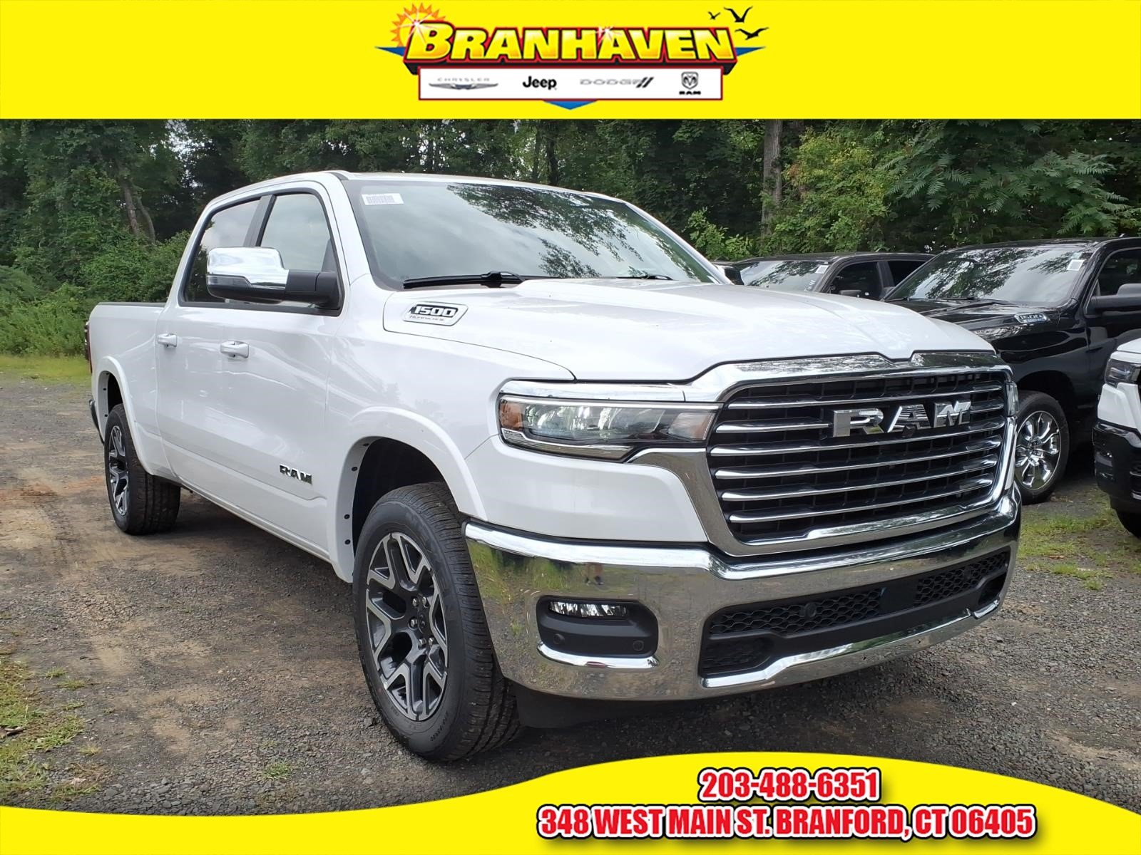 New 2026 Bright White Clear-Coat Exterior Paint RAM Laramie image 1