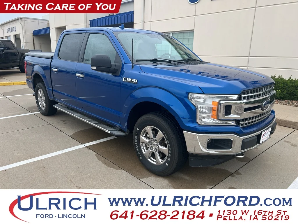 Used 2018 Lightning Blue Ford XLT image 1