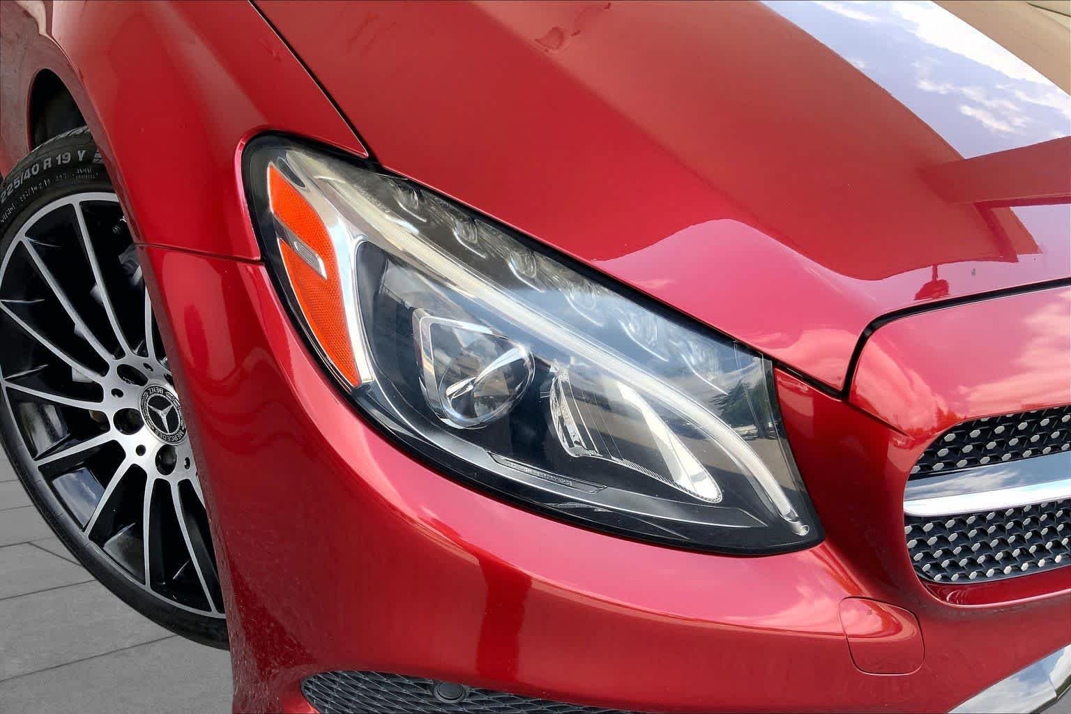 Used 2018 designo Cardinal Red Metallic Mercedes-Benz C 300 image 27