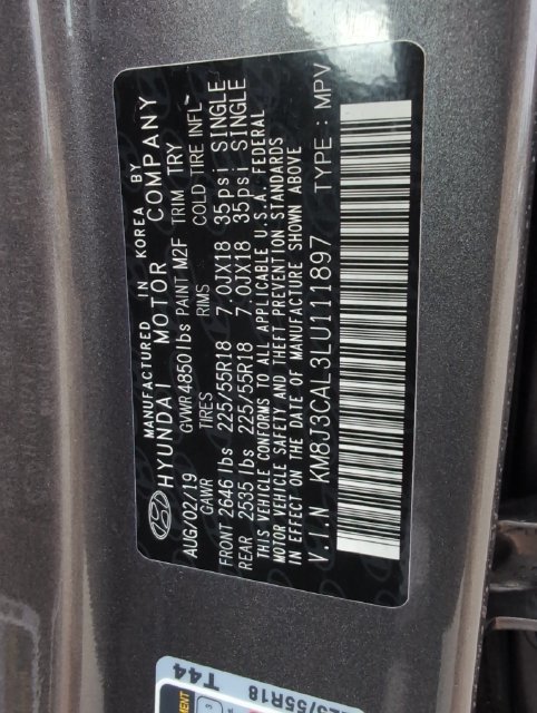 Used 2020 Magnetic Force Metallic Hyundai Limited image 18