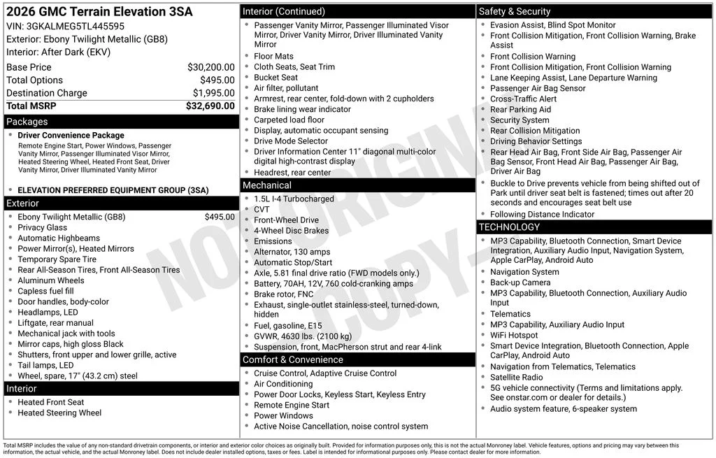 Used 2026 Black GMC Elevation image 17