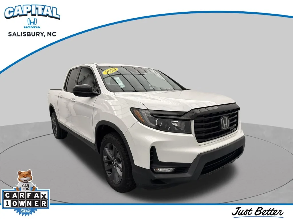 White 2023 Honda Ridgeline Sport Crew Cab Pickup Raleigh NC