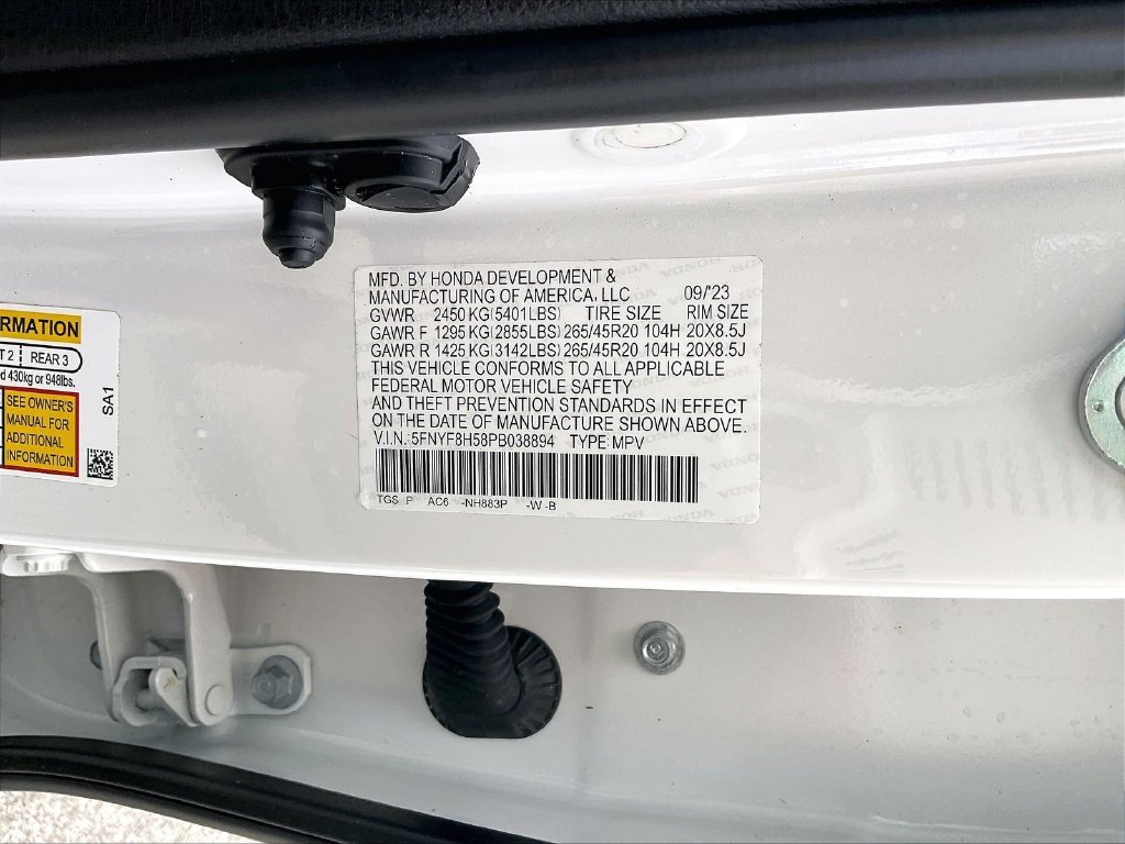 Used 2023 Platinum White Honda EX-L image 32