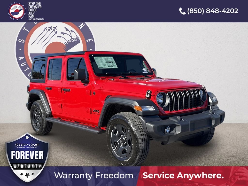 New 2026 Firecracker Red Clear-Coat Exterior Paint Jeep Sport image 1