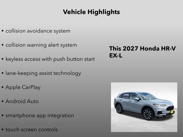 New 2027 Urban Gray Pearl Honda EX-L image 10