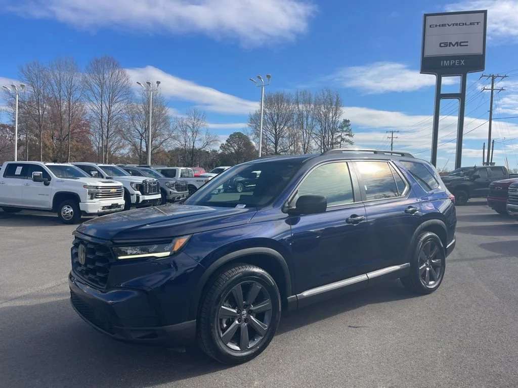 Blue 2025 Honda Pilot Sport FWD SUV / Crossover Front-Wheel Drive