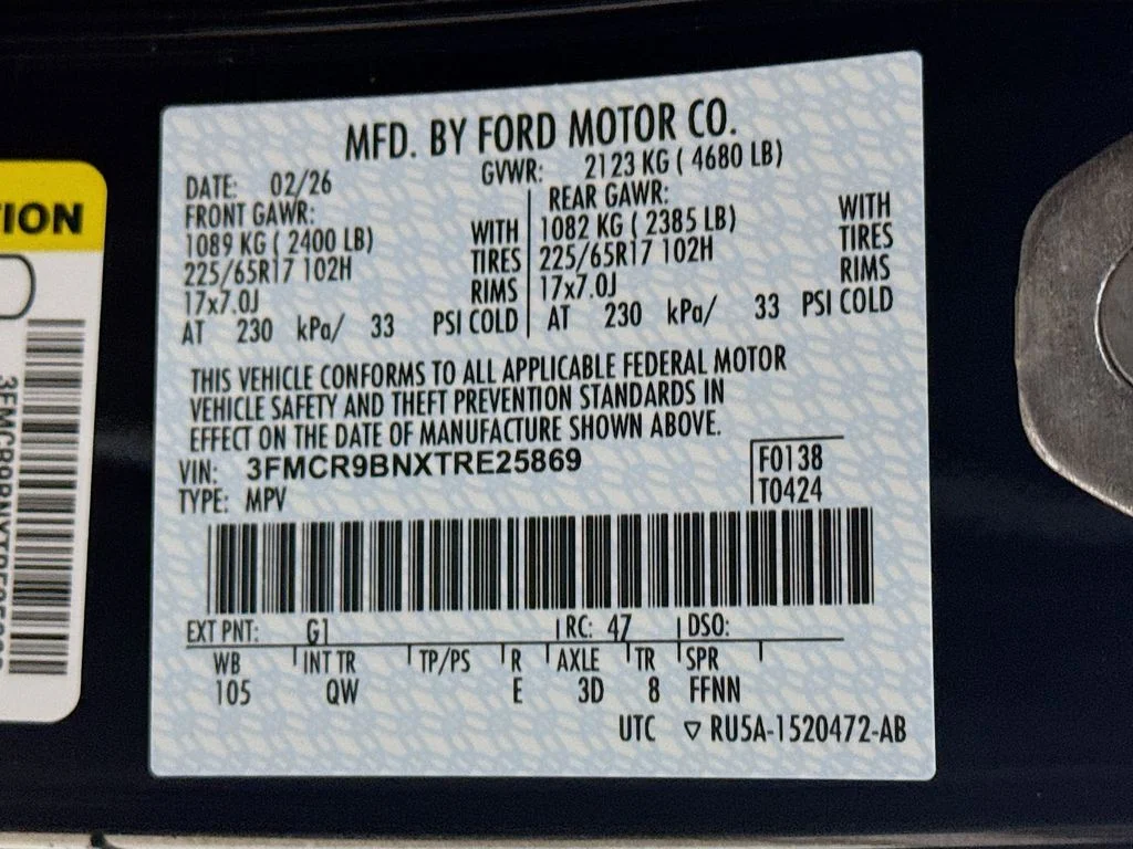 New 2026 Shadow Black Ford Big Bend image 31