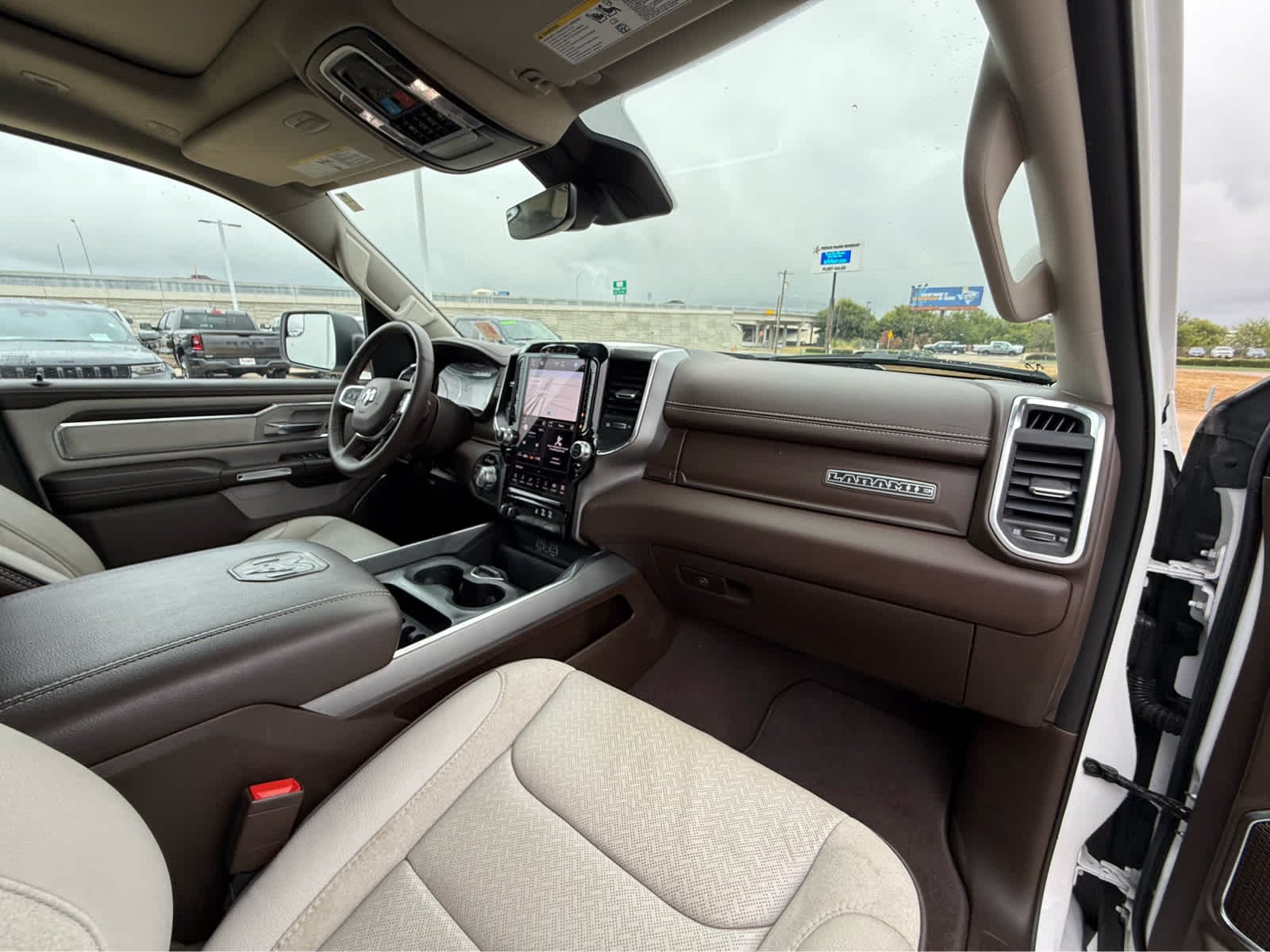 Used 2025 Bright White Clearcoat Ram Laramie image 19