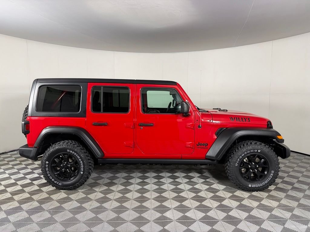 Certified Used 2022 Red Jeep Unlimited Willys image 6
