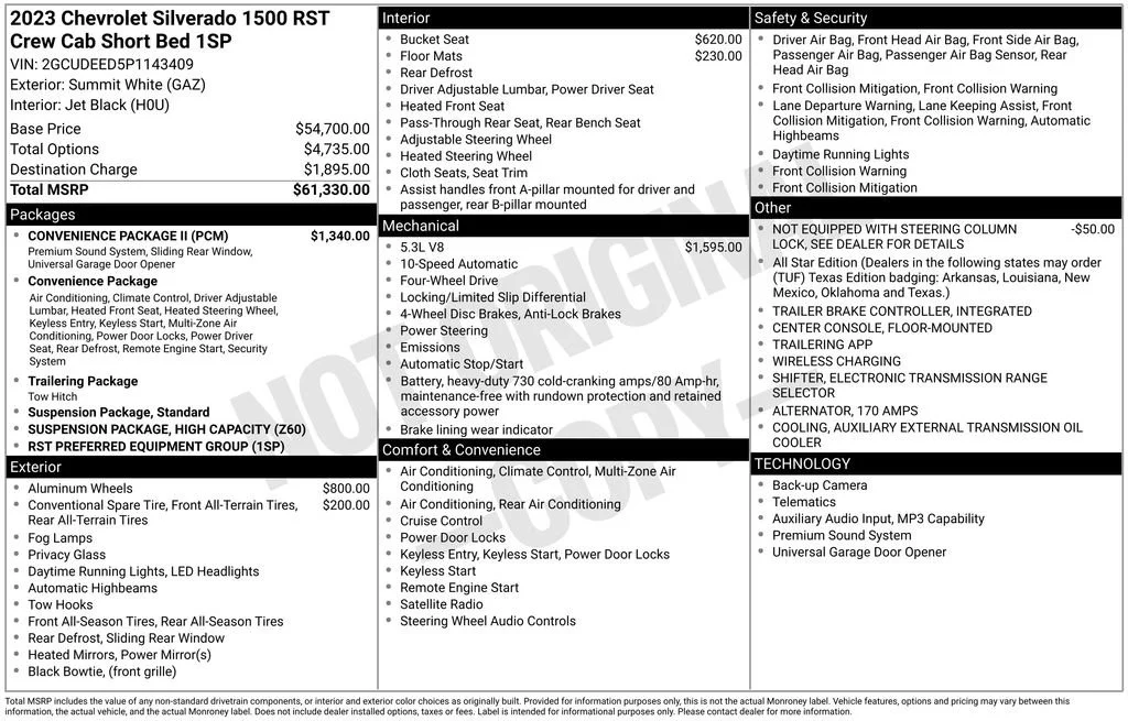 Used 2023 Summit White Chevrolet RST image 10