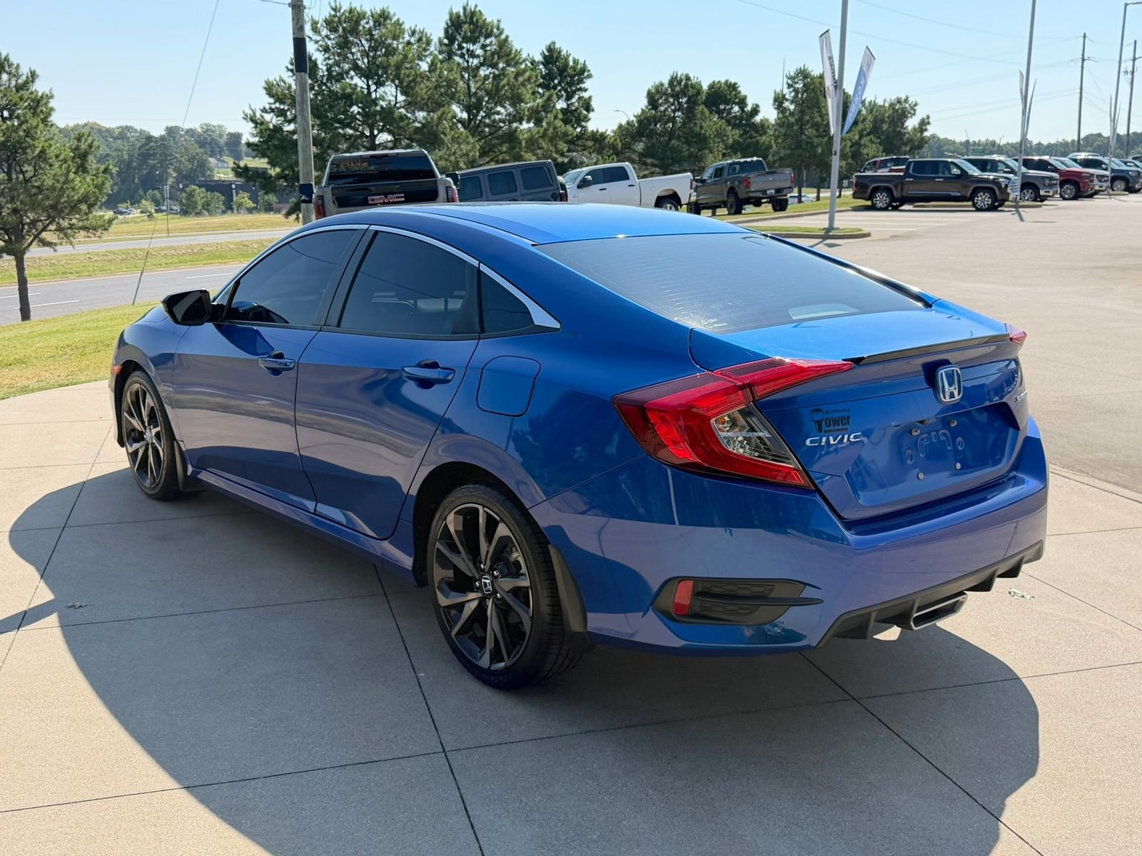 Certified Used 2021 Aegean Blue Metallic Honda Sport image 4
