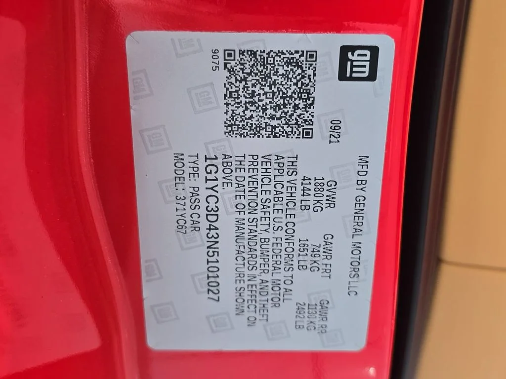 Certified Used 2022 Red Chevrolet Stingray image 35