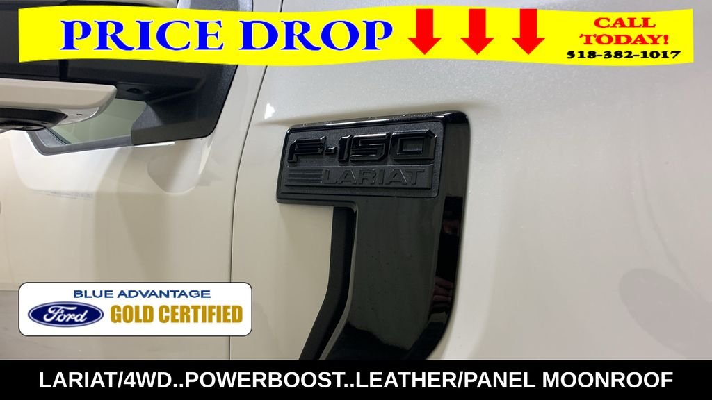 Certified Used 2025 White Metallic Ford Lariat image 10