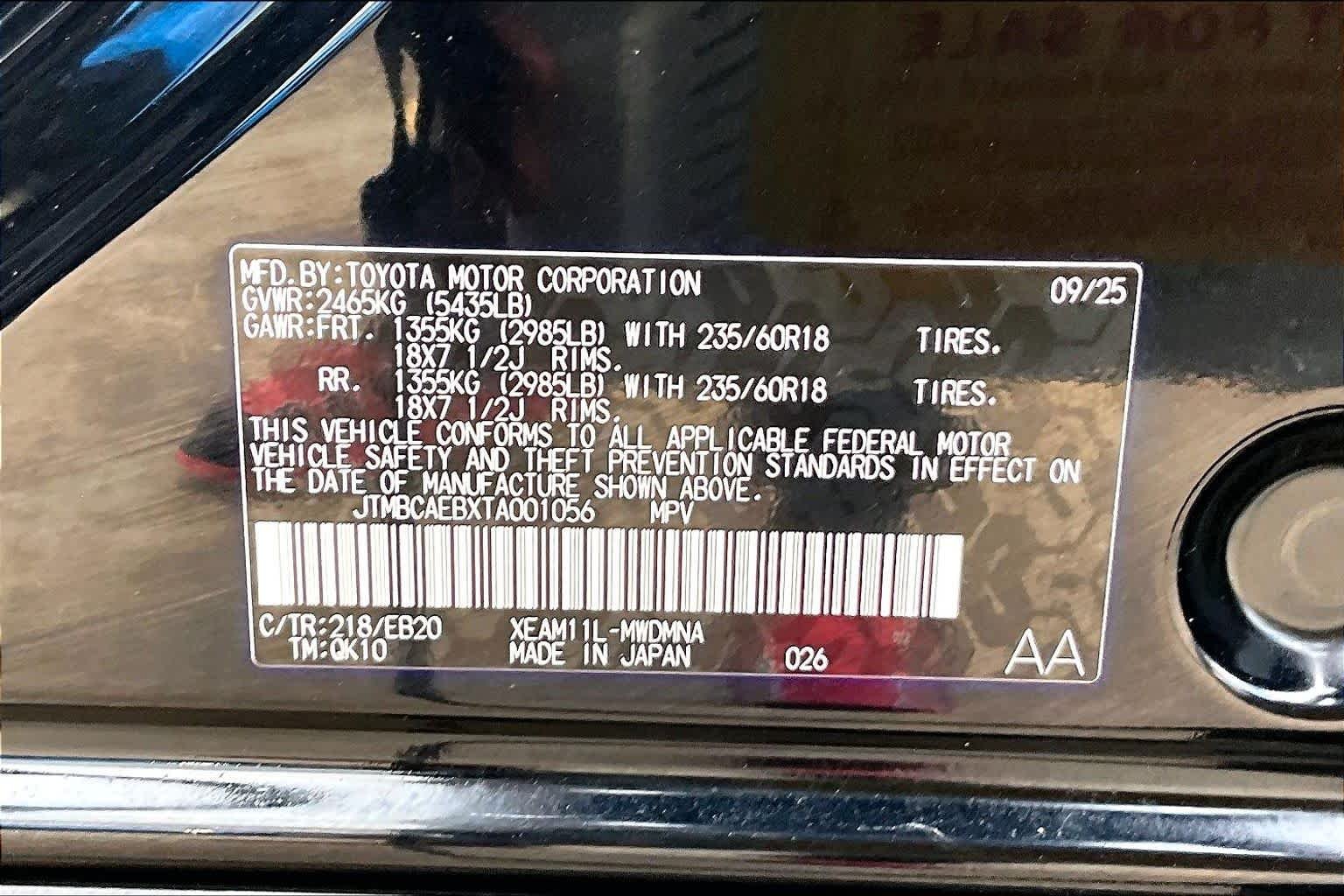 Used 2026 Midnight Black Metallic Toyota XLE Plus image 16
