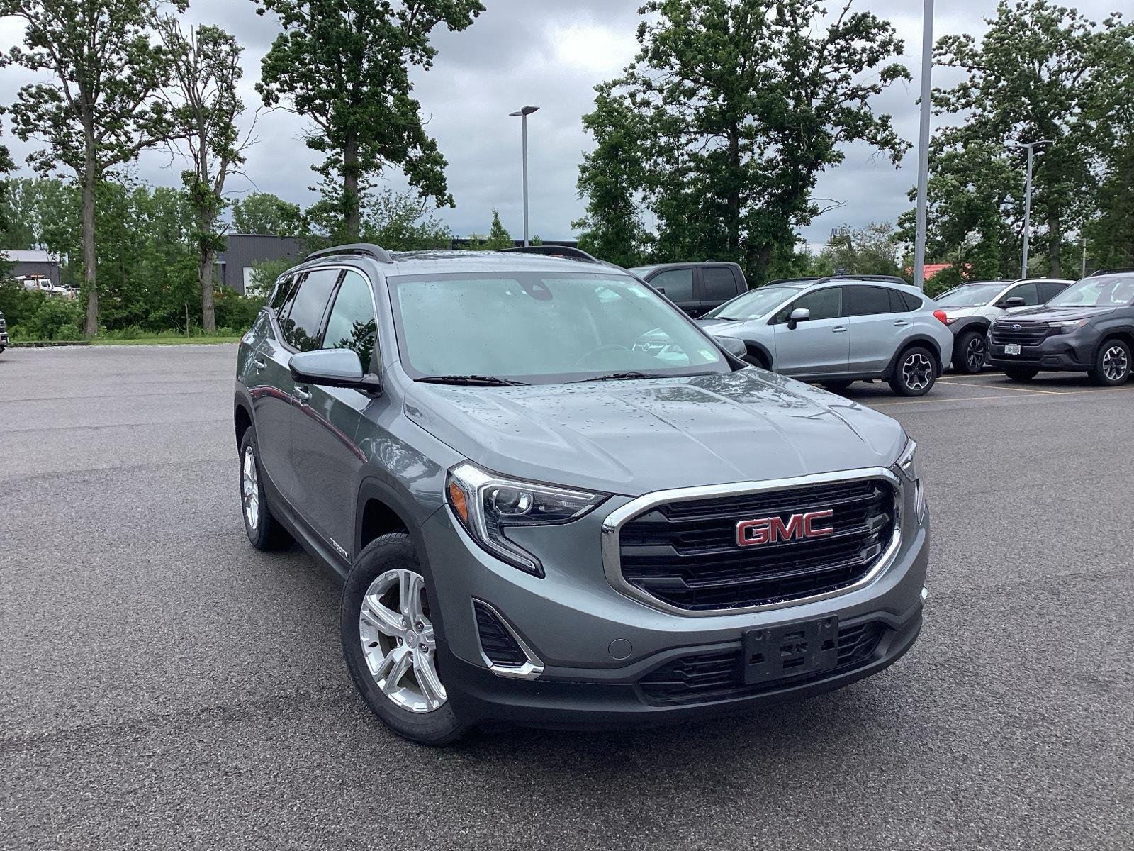 Used 2020 Satin Steel Metallic GMC SLE image 1