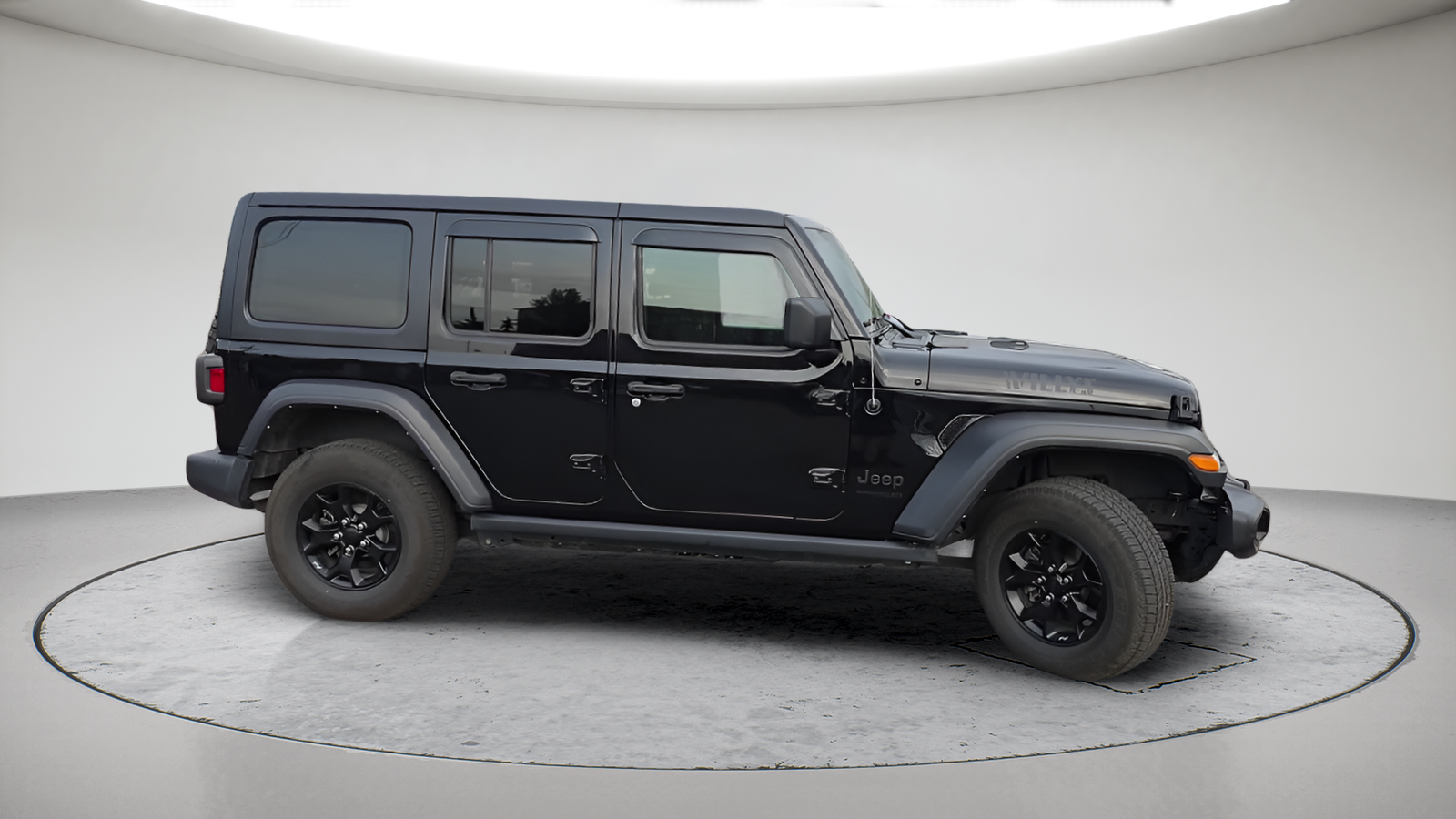 Used 2021 Black Clearcoat Jeep Unlimited Willys image 5