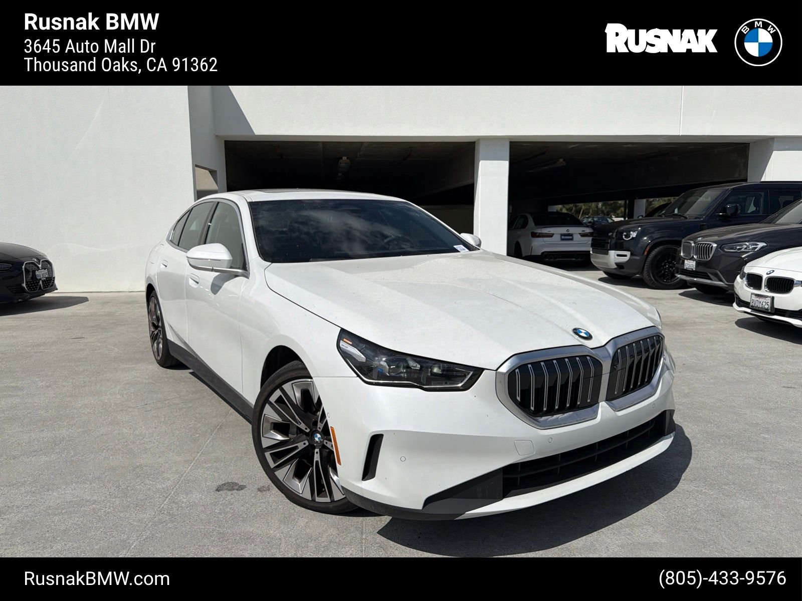 Certified Used 2024 Mineral White Metallic BMW 530i image 1