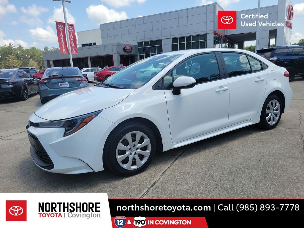 Certified Used 2024 White Toyota LE image 1
