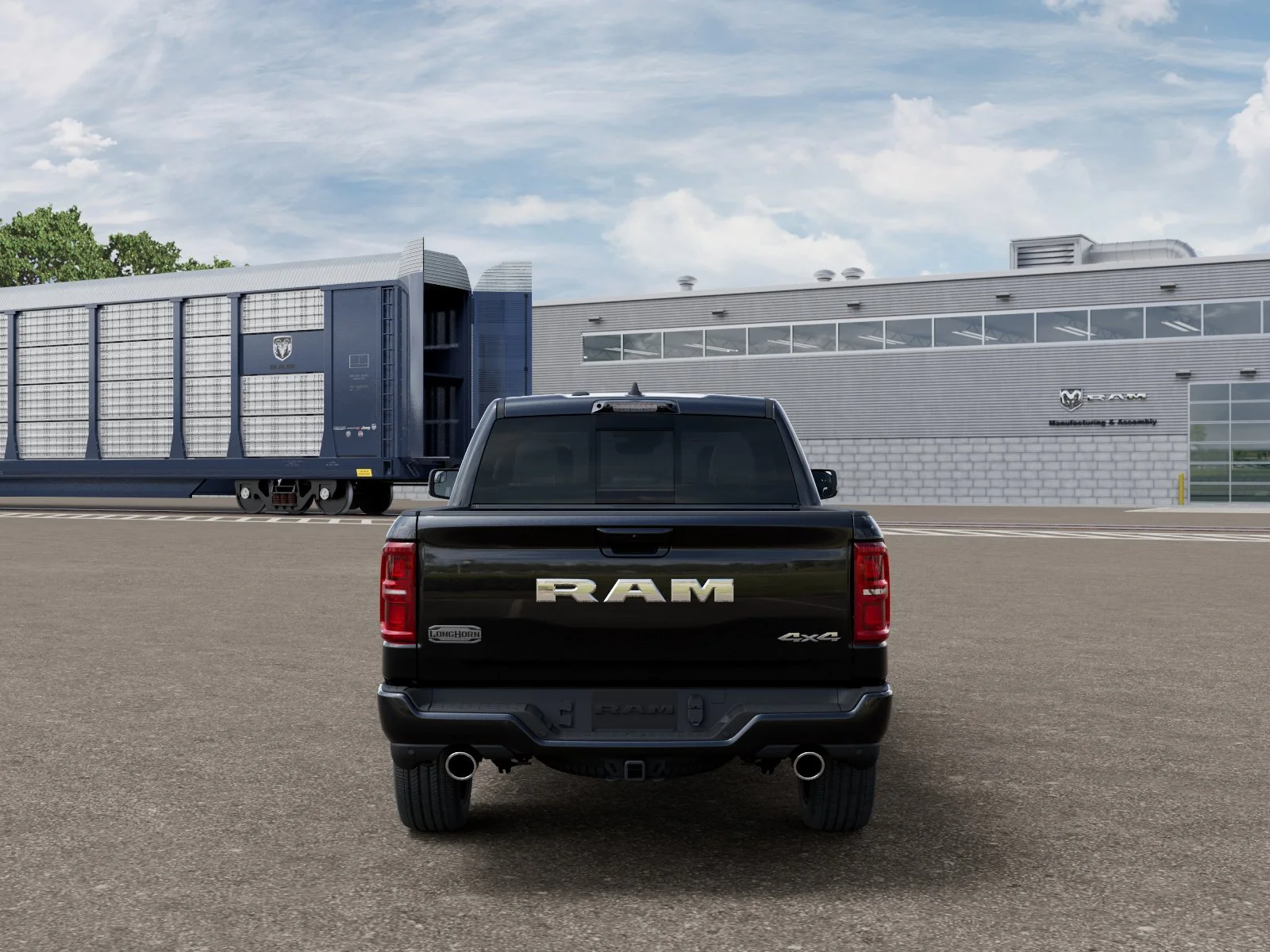 New 2026 Diamond Black Crystal Pearl-Coat Exterior Paint RAM Longhorn image 33