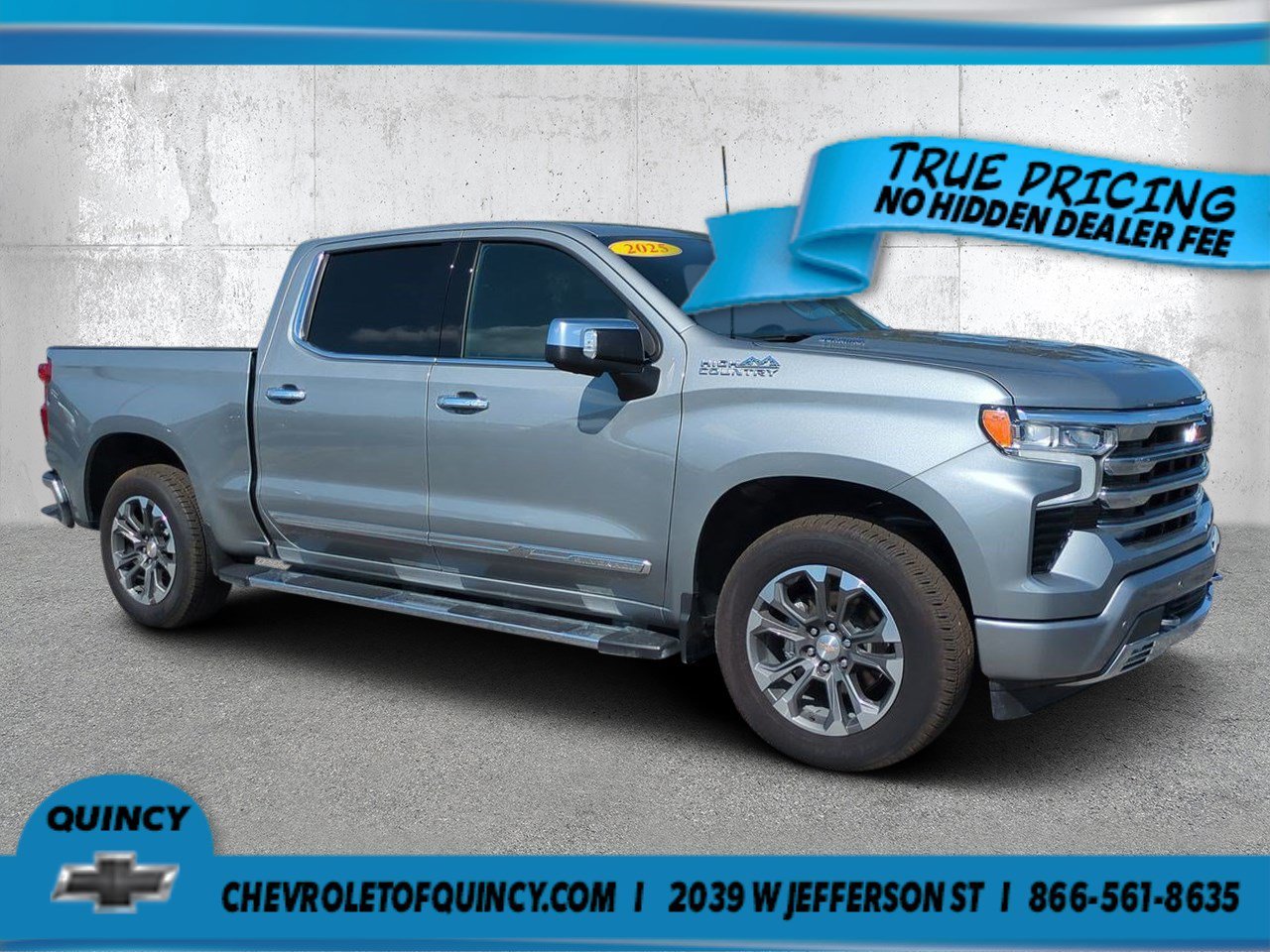 Used 2025 Sterling Gray Metallic Chevrolet High Country image 1