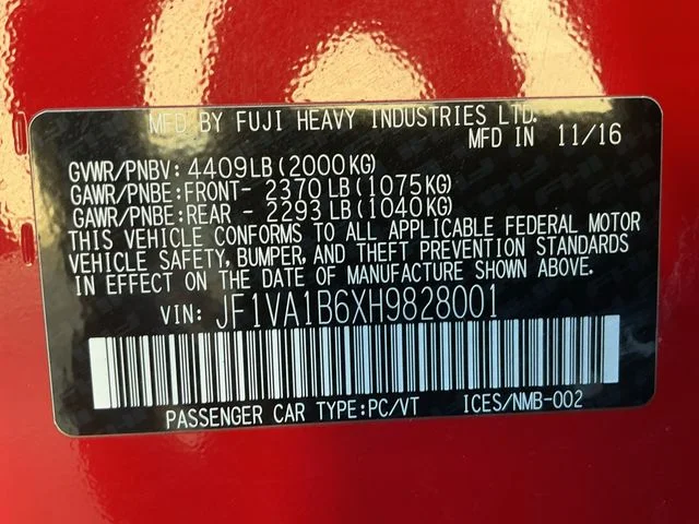 Used 2017 Red Subaru Base image 25