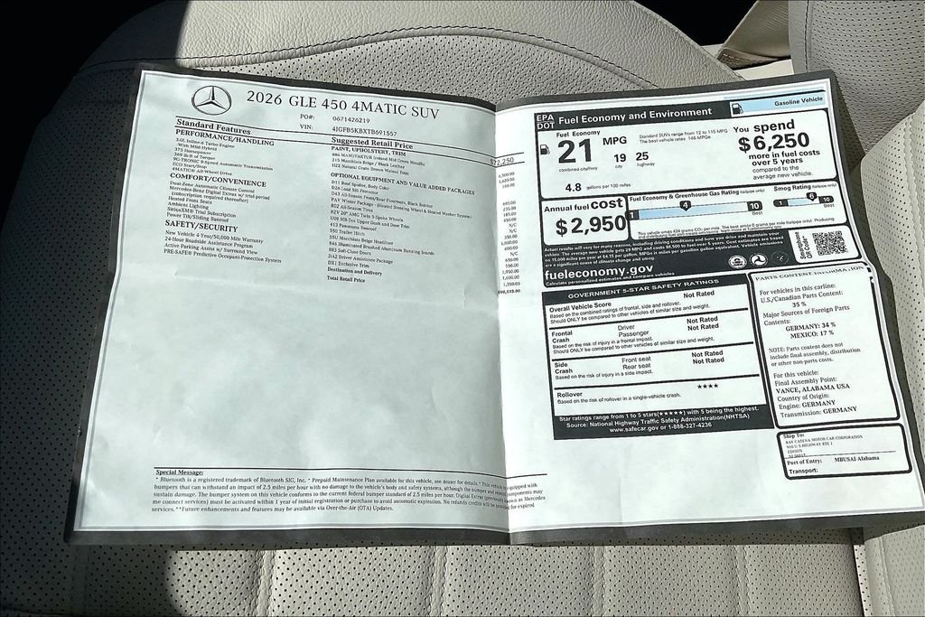 New 2026  Mercedes-Benz GLE 450 image 13