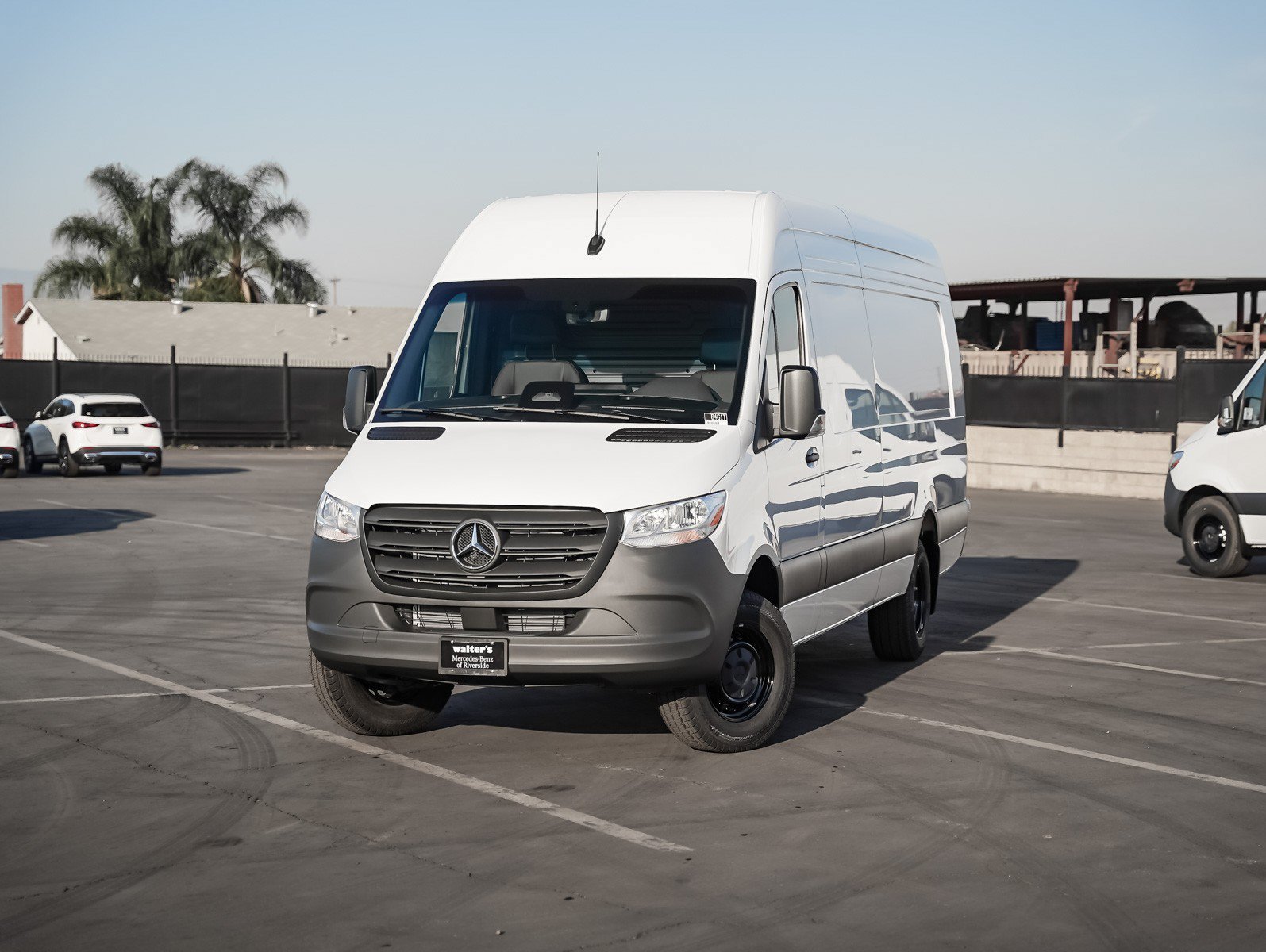 New 2026 Arctic White Mercedes-Benz 3500XD High Roof I4 Diesel HO 170 Extended RWD image 1