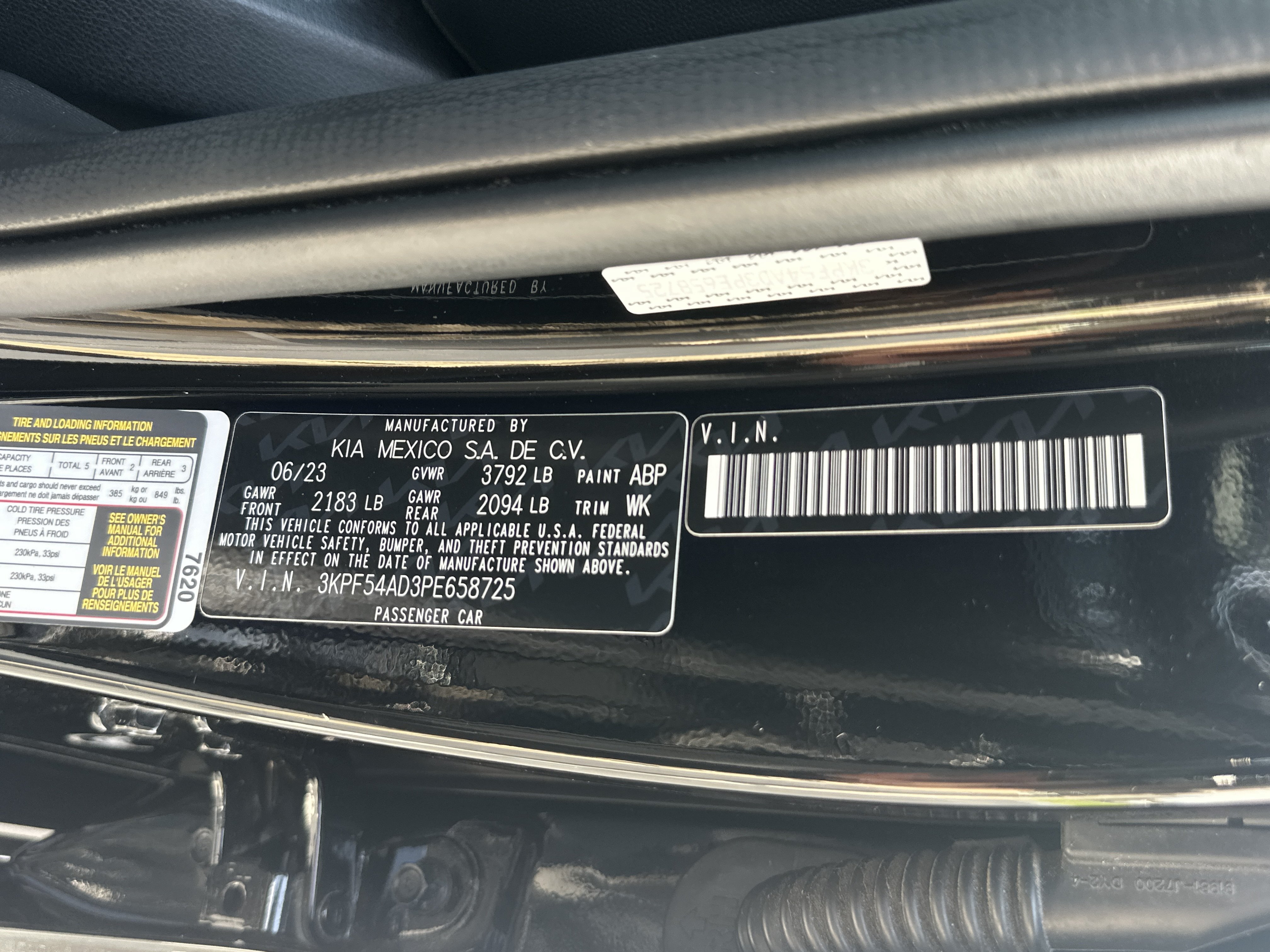 Used 2023 Aurora Black Kia GT-Line image 29
