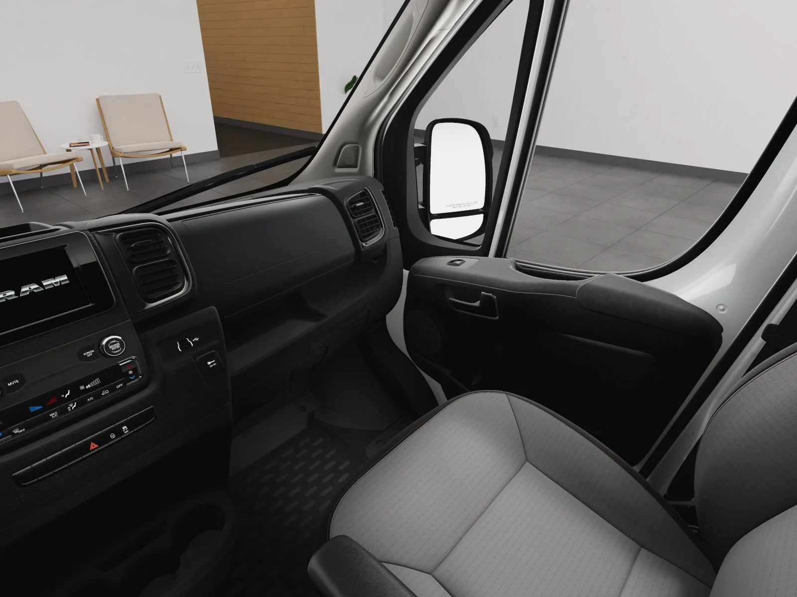 New 2024 Bright White Clearcoat RAM High Roof image 22
