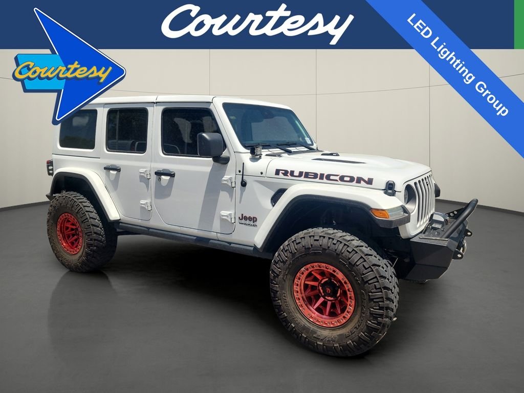 Used 2021 White Jeep Unlimited Rubicon image 1