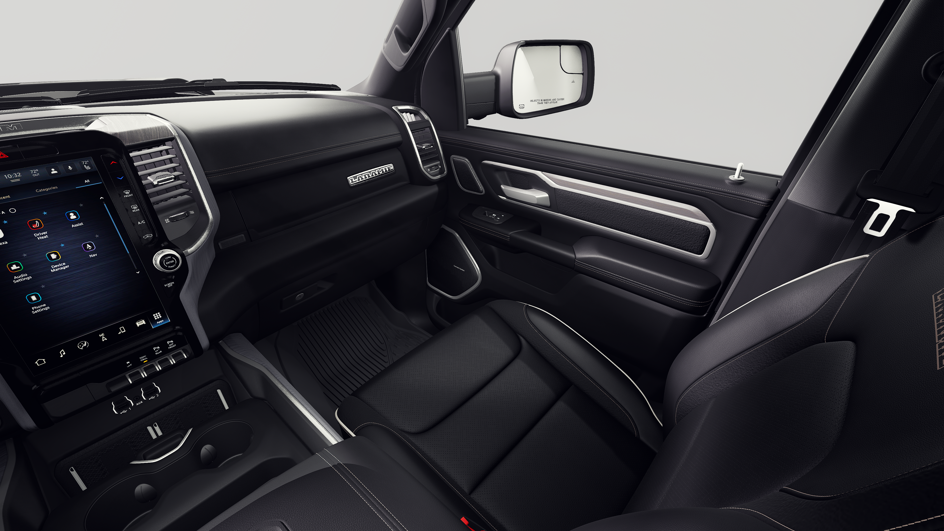 New 2027 Diamond Black Crystal Pearl-Coat Exterior Paint RAM LARAMIE image 7