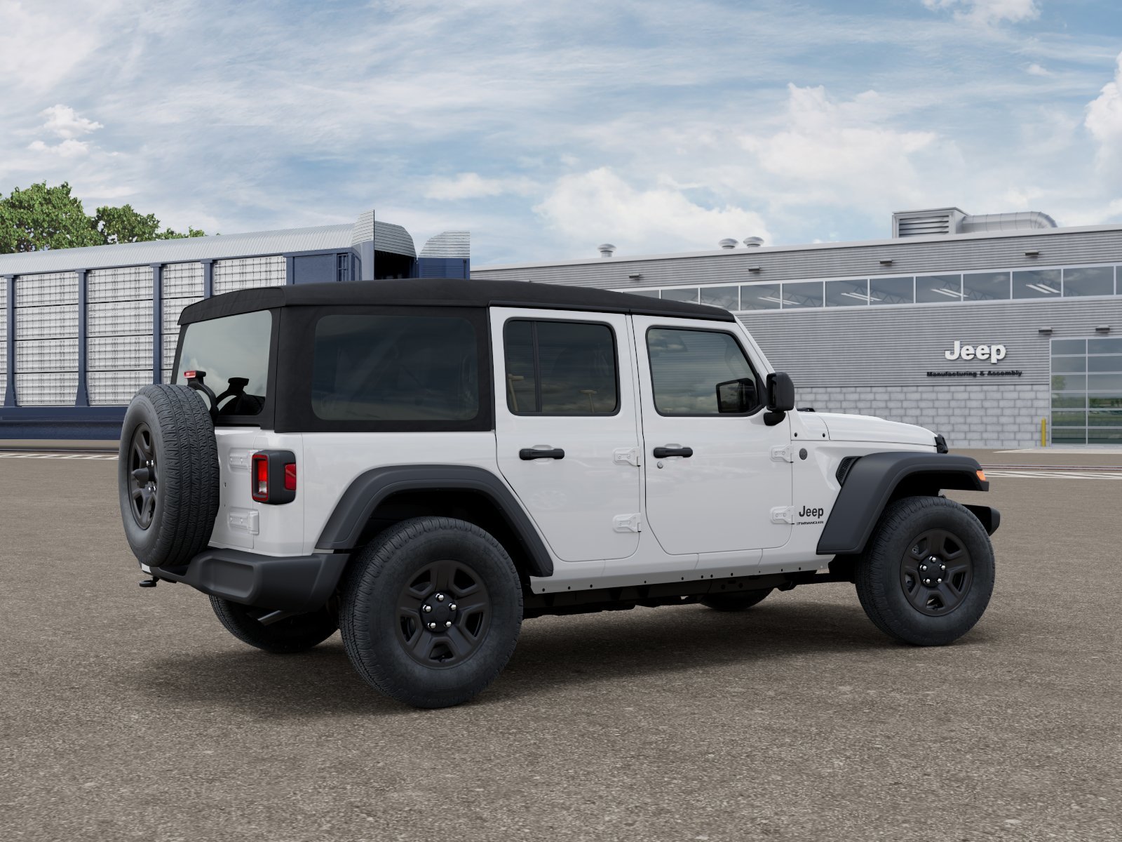 New 2027 Bright White Clearcoat Jeep Sport image 2