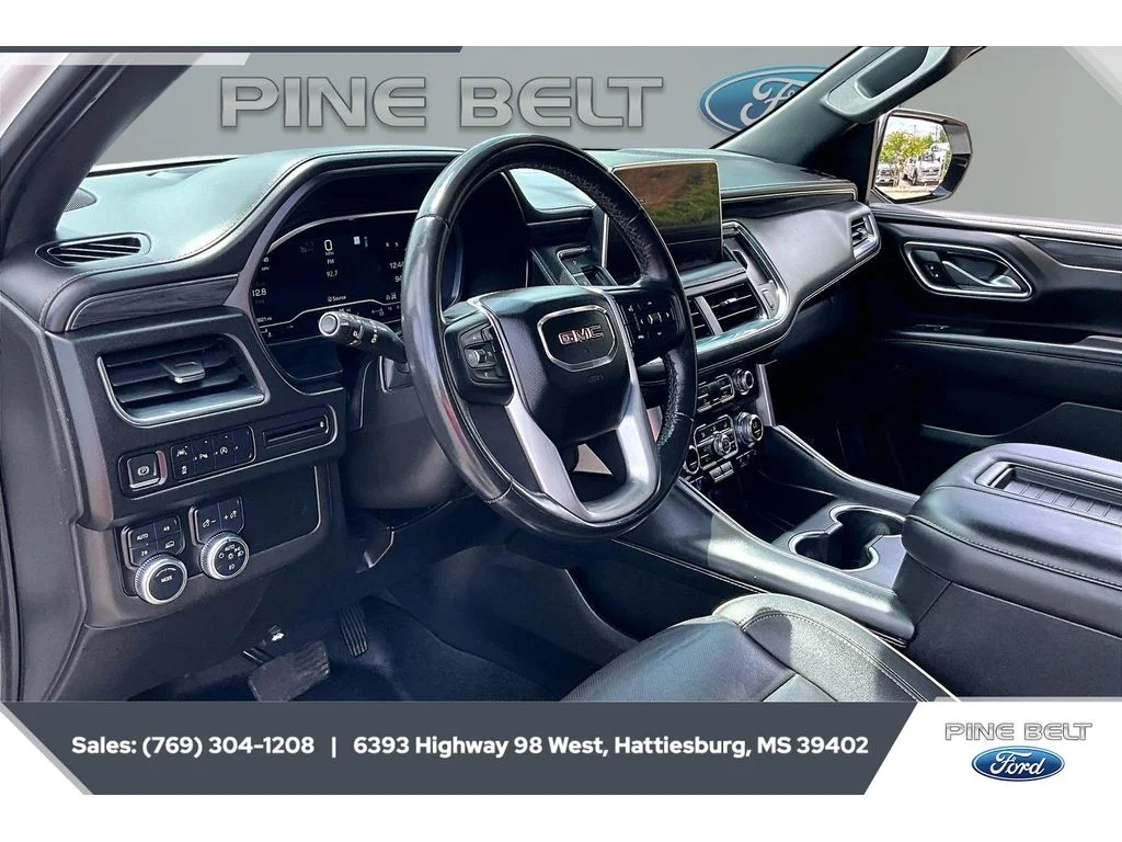 Used 2023 White Frost Tricoat GMC SLT image 12