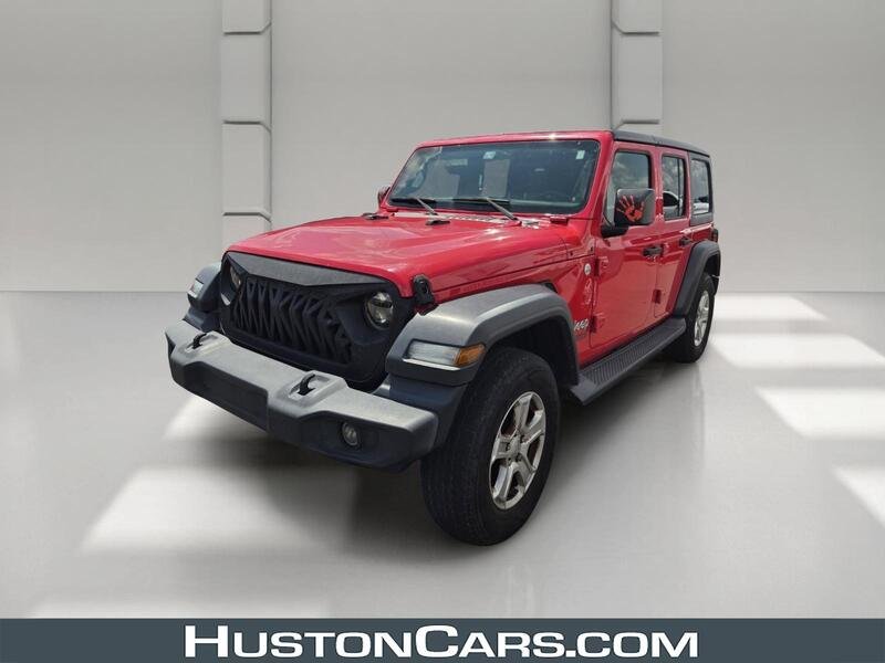Used 2018 Red Clearcoat JEEP UNLIMITED SPORT S image 1