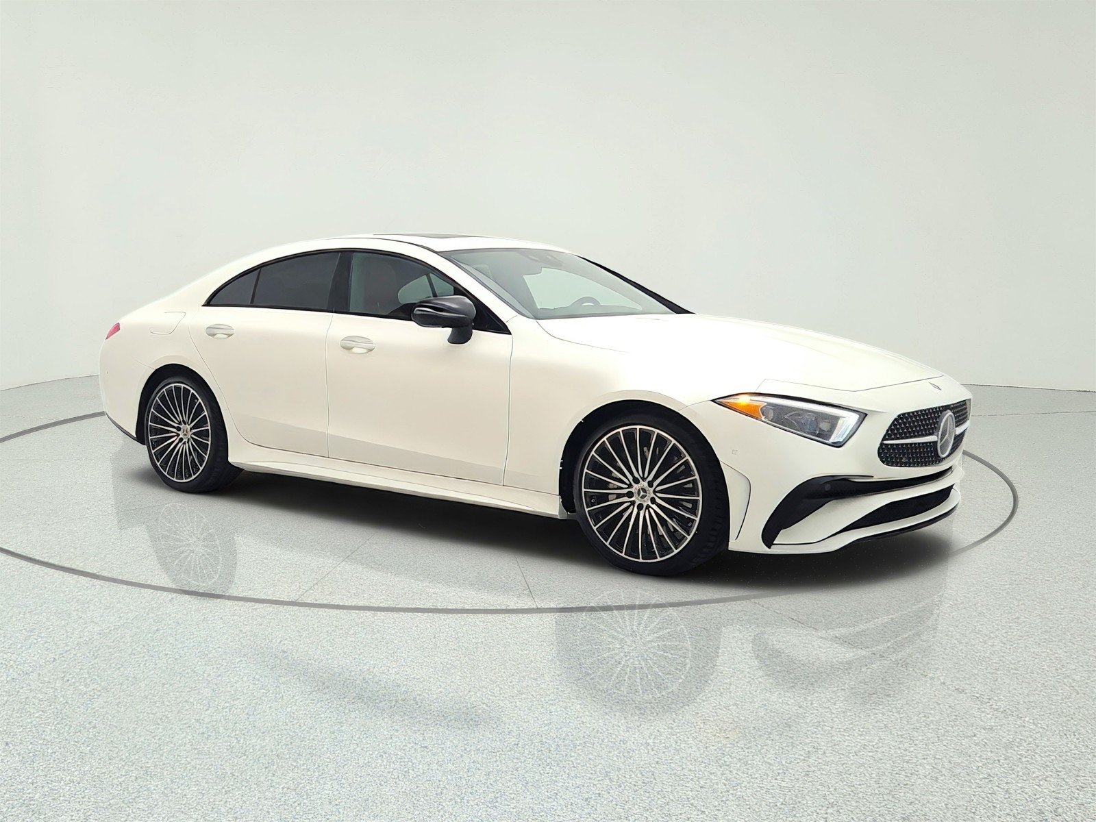 Used 2022 designo Manufaktur Cashmere White Magno Mercedes-Benz CLS 450 4MATIC® Coupe image 3