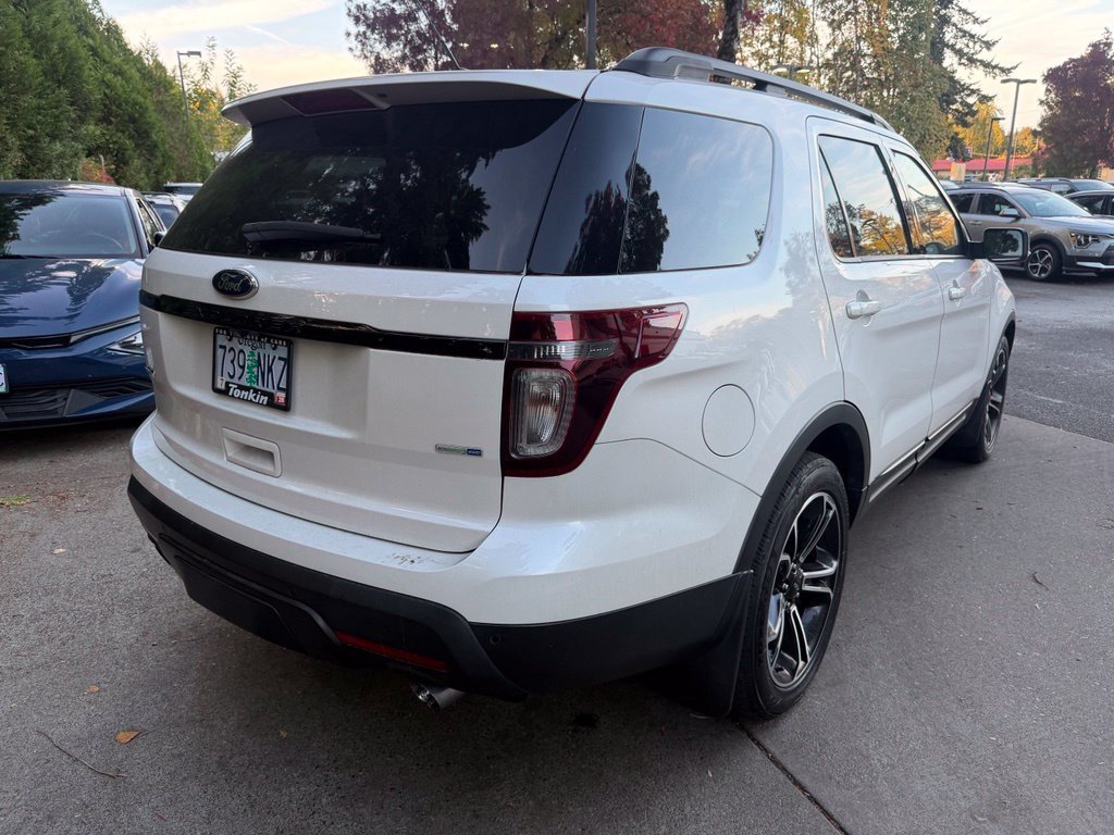 Used 2015 White Platinum Clearcoat Metallic Ford Sport image 4