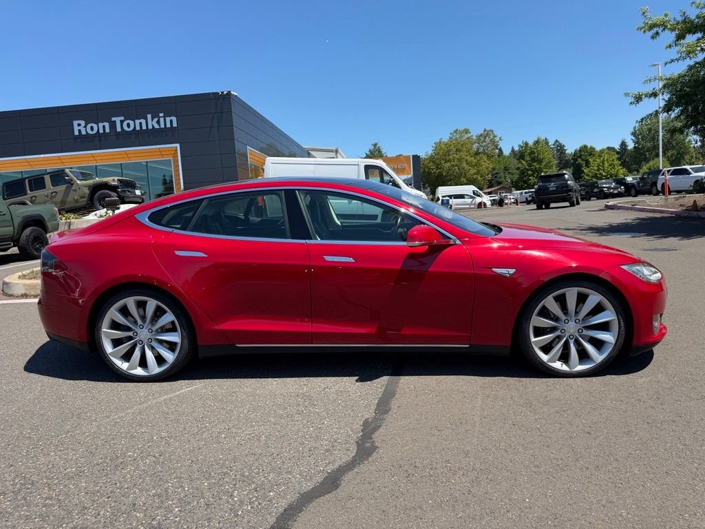 Used 2013 Red Tesla Performance image 8