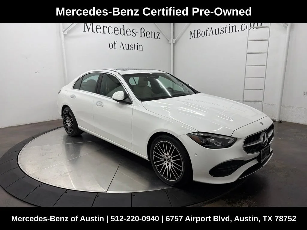 Certified Used 2024 White Mercedes-Benz C 300 image 1