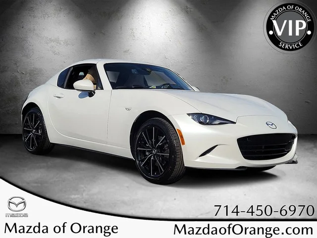 New 2026 Mazda MX-5 Miata RF Grand Touring CONVERTIBLE in Orange