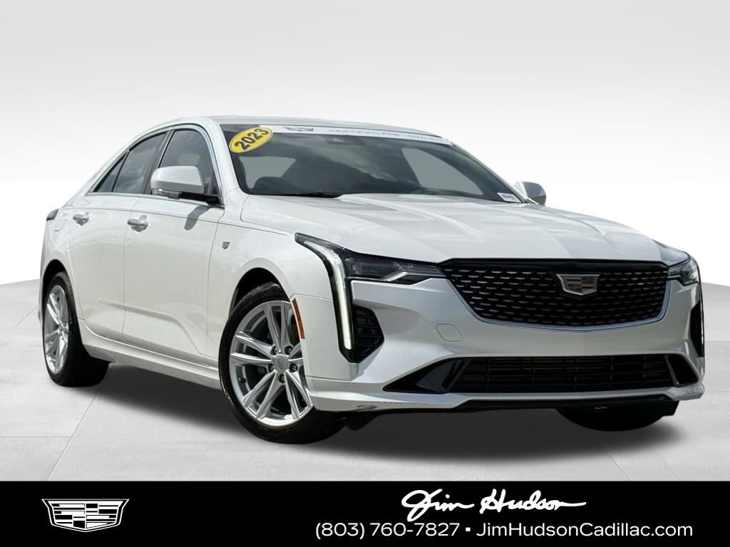Certified Used 2023 Crystal White Tricoat Cadillac Luxury image 1