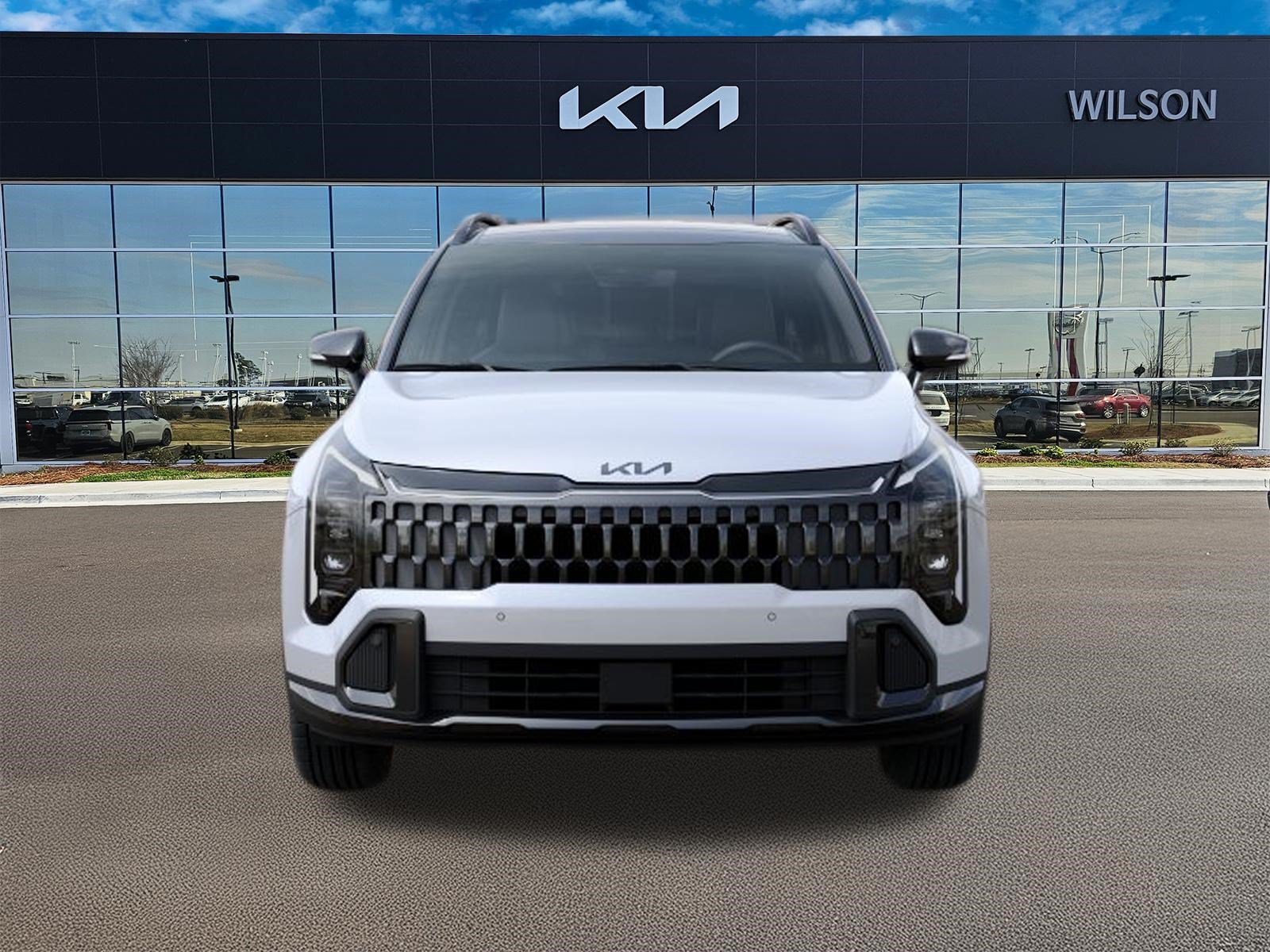 New 2027 Glacial White Pearl/Ebony Black Roof Kia X-Line image 2